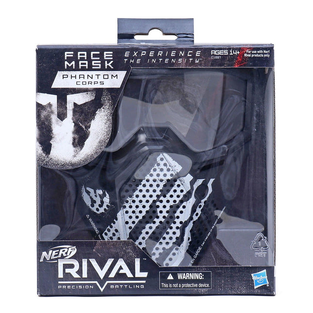 Nerf Rival Phantom Corps Face Mask For Ages 14 And Up, White - KIDMAYA