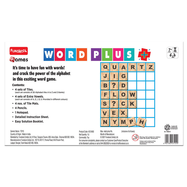 Funskool Games, Word Plus, Educational Word Building Game